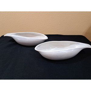 Russel Wright Gravy Boat Steubenville American Modern Granite Gray Bundle Of 2
